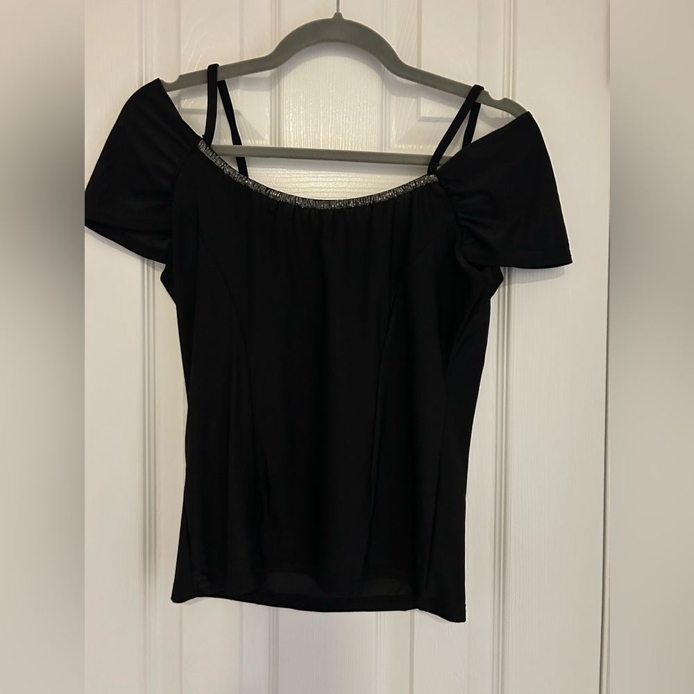 Black, Dance Wear Works top, size medium